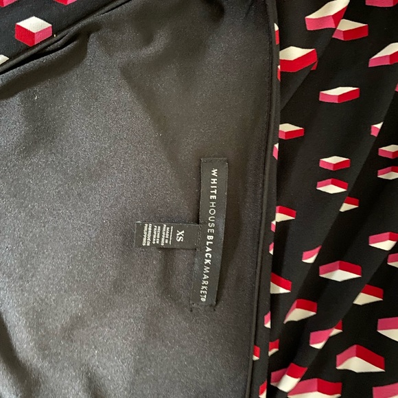 WHBM dress XS super cute! Pink black white - Picture 6 of 7